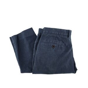 J Crew Bowery Slim Fit Chinos Pants Navy Blue Cotton Mens Size 33x32